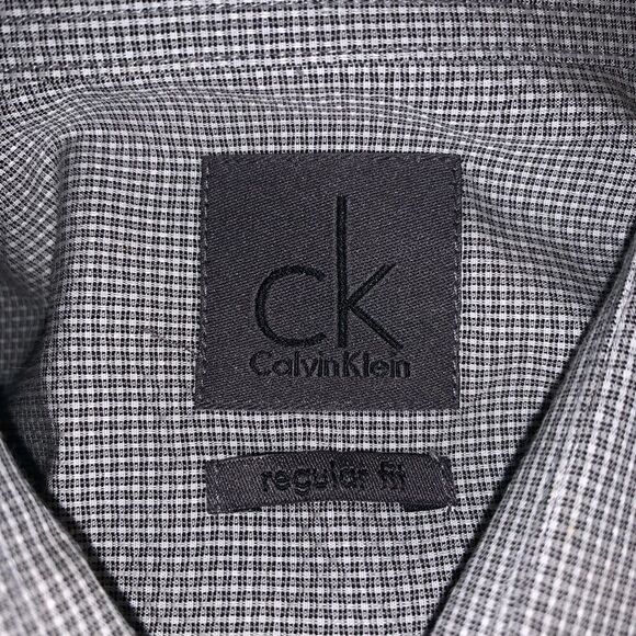 Men’s Calvin Klein grey button down shirt - Picture 3 of 4